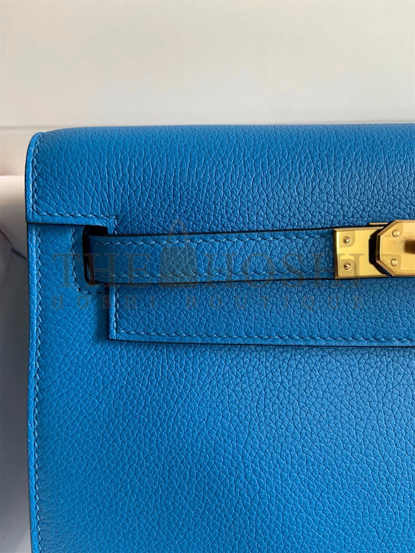 H**me5 Kelly Danse II Handmade Bag In Blue Hydra Evercolor Calfskin Master Quality