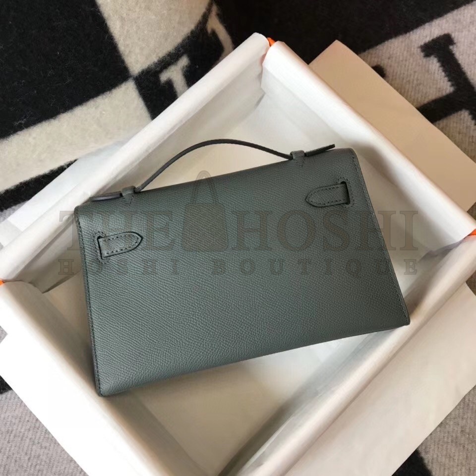 H**me5 Kelly Pochette Bag In Vert Amande Epsom Leather Master Quality