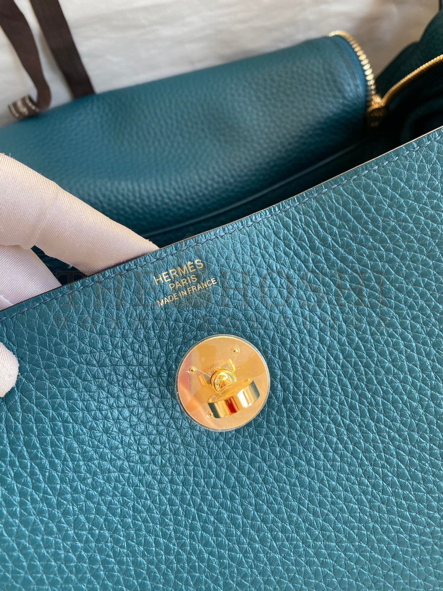 H**me5 Lindy 30 Handmade Bag In Vert Bosphore Clemence Leather Master Quality