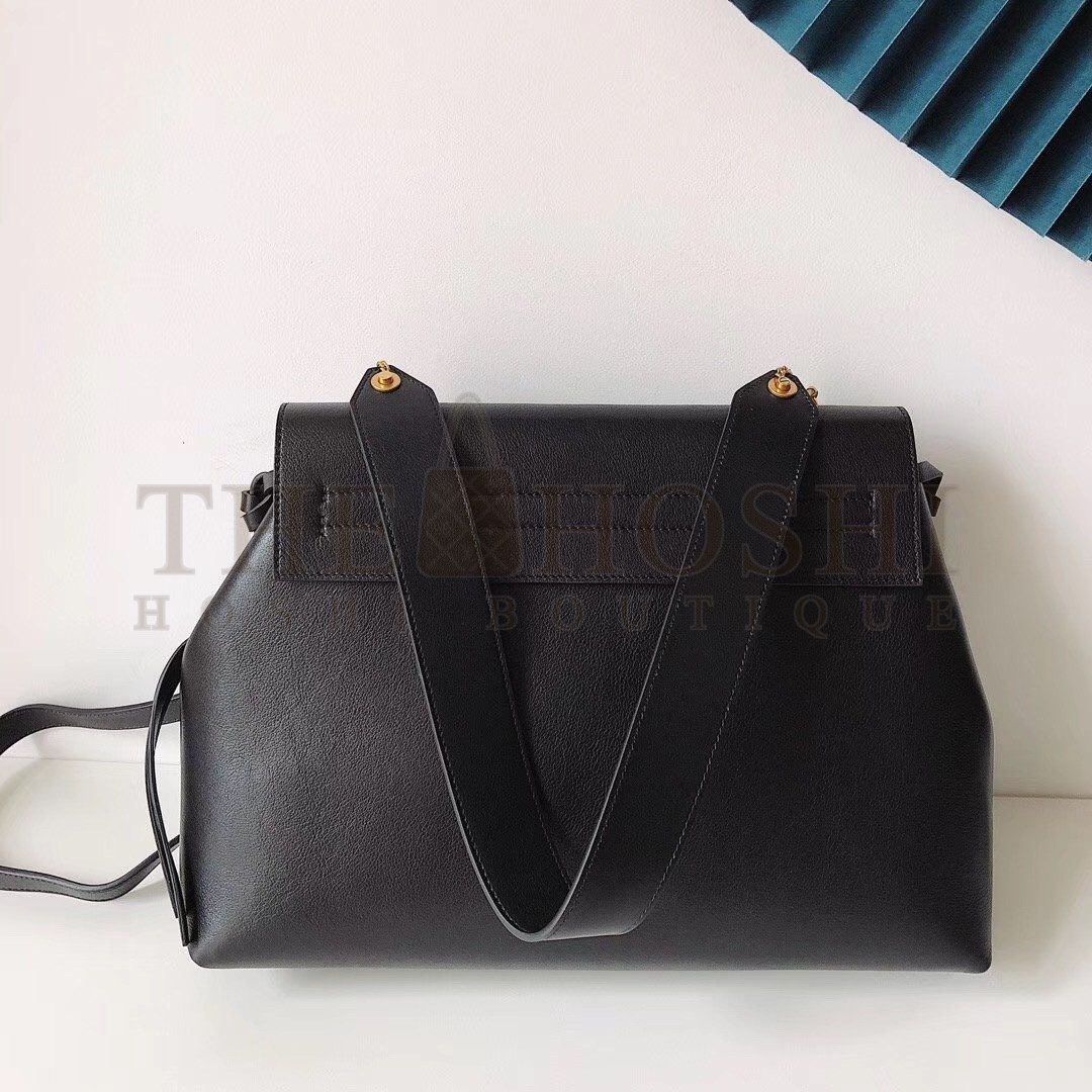 Va1e*ntin0 Small Vring Handbag In Black Buffalo Leather Master Quality