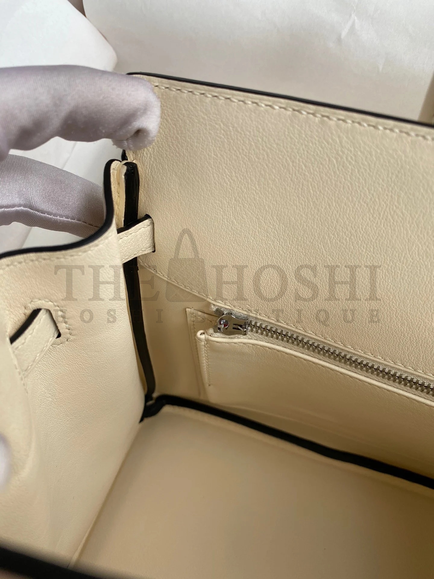 H**me5 Shadow Birkin 25 Limited Edition Bag In Craie Swift Calfskin Master Quality