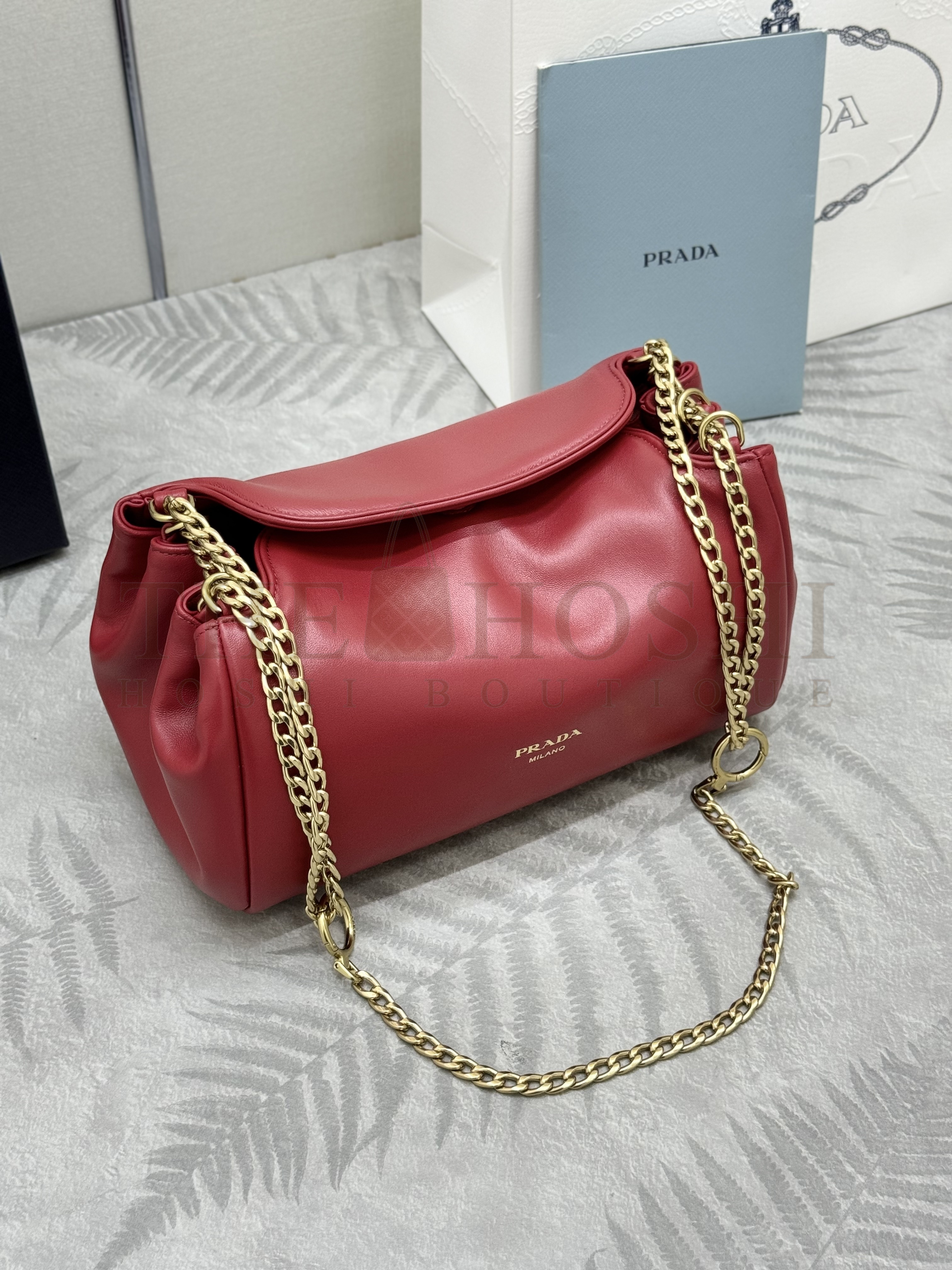 Pra*a Tumulte Shoulder Bag Lambskin Leather 24x13x13cm 1BD395 Master Quality