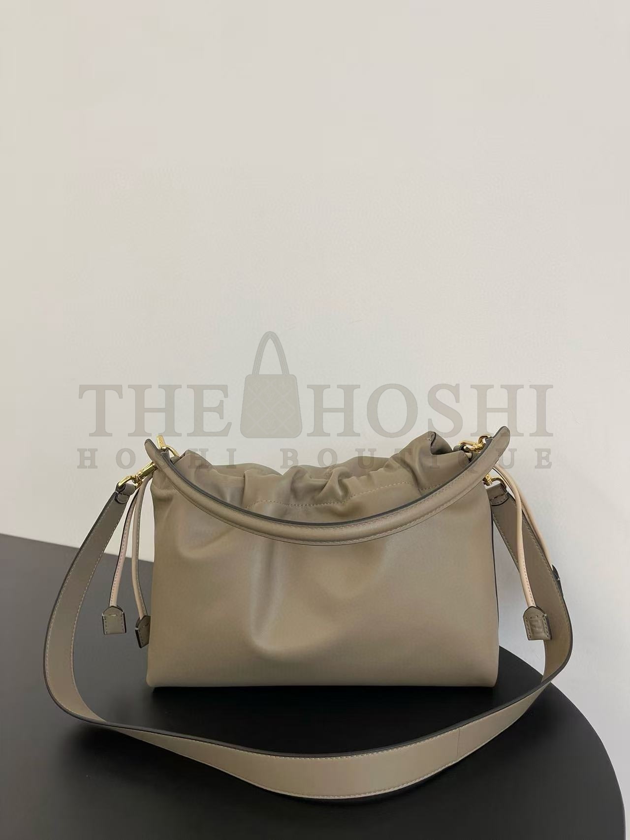F**di FF Mamma Baguette Leather Shoulder Bag Beige 16*10*13cm/26.5*8.5*18cm/31.5x12x22cm Master Quality
