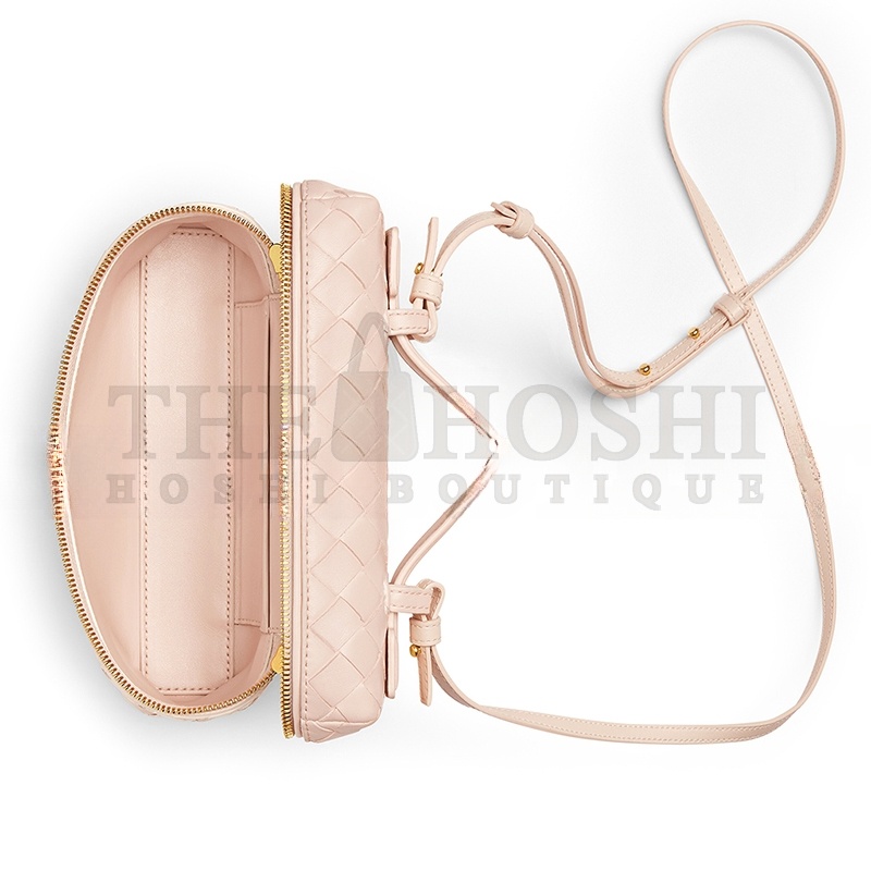 B0tt*ga Ven*ta BANG BANG INTRECCIATO LEATHER VANITY CASE 789109V3IV16805 (22*12.5*5cm) Master Quality