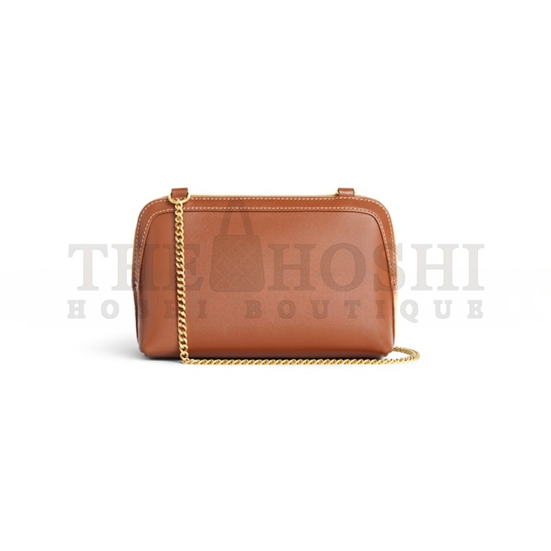 Ce1i*e CLUTCH ON CHAIN CUIR TRIOMPHE IN SMOOTH CALFSKIN 10E383DR8.04LU (16.5*11*8cm) Master Quality