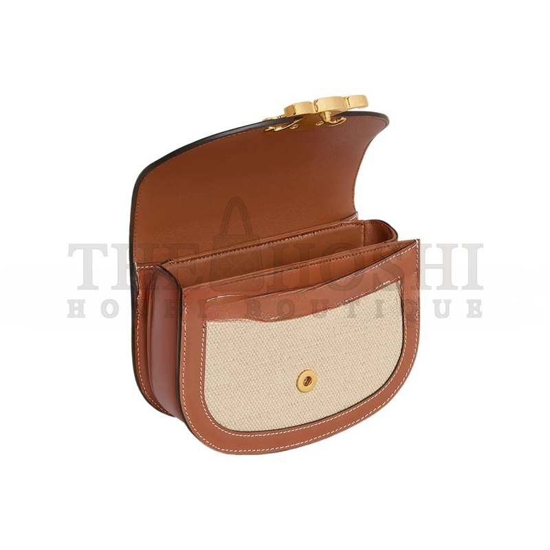 CELIN MINI BESACE CLEA IN FABRIC AND COWHIDE 10K502FA3.02NT (15.5*11.5*5cm) Master Quality
