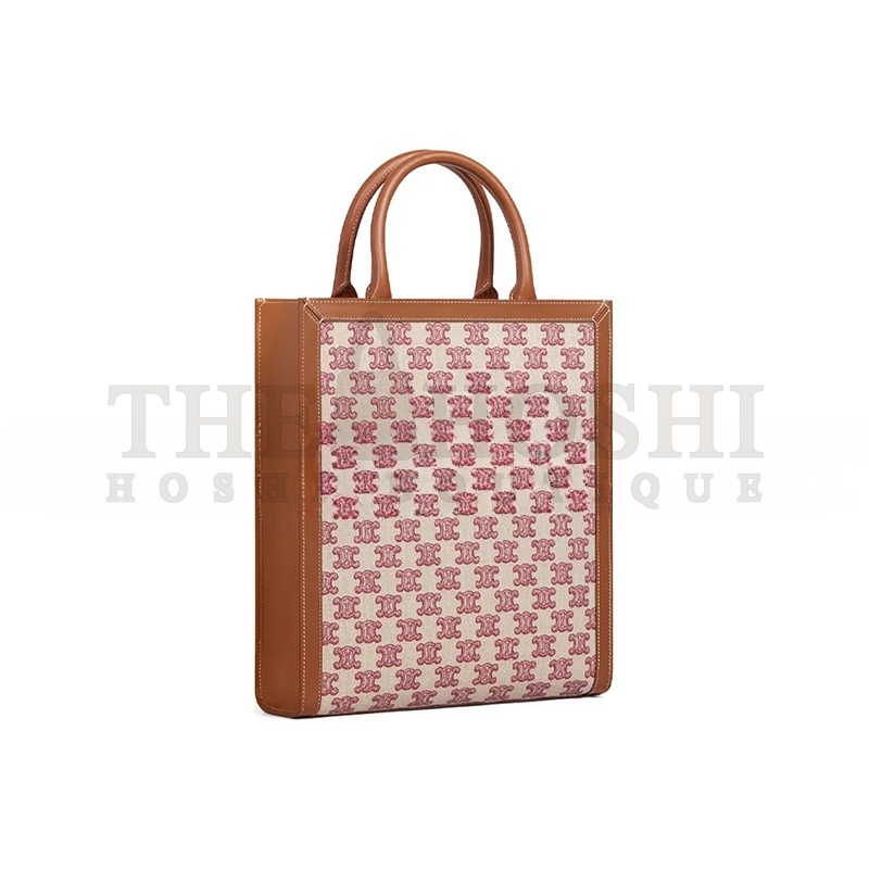 Ce1i*e MINI VERTICAL CABAS IN TRIOMPHE CANVAS WITH Ce1i*e PRINT 194352CS8.25VP (33*28.5*8cm) Master Quality