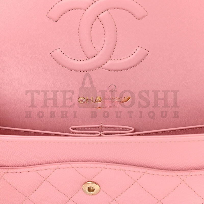 Ch**el CAVIAR QUILTED MEDIUM DOUBLE FLAP 1153705 (25*15*6cm) Master Quality