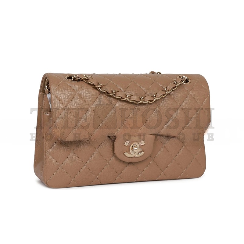 Ch**el CAVIAR QUILTED SMALL CLASSIC DOUBLE FLAP 1055216 (25*15*7cm) Master Quality