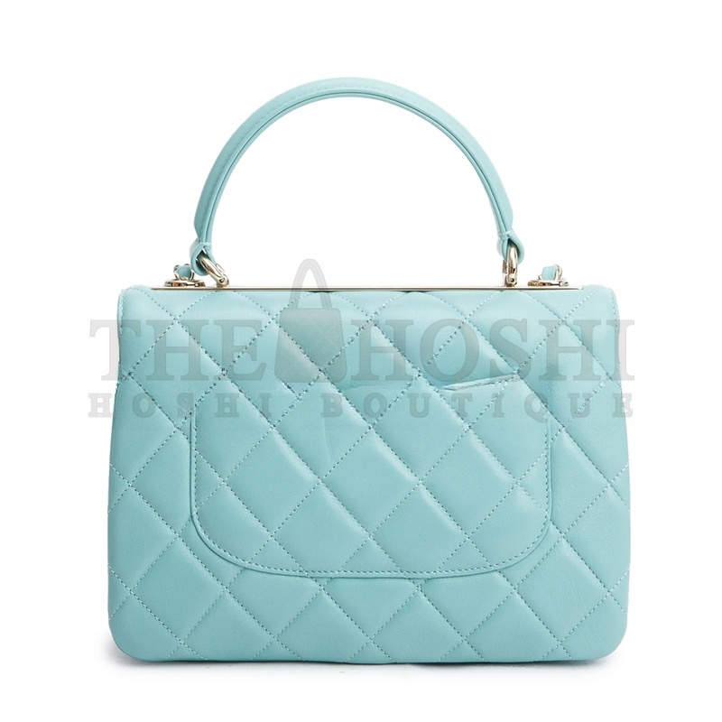 Ch**el LAMBSKIN QUILTED SMALL TRENDY TOP HANDLE BAG A92236 02 (25*17*12cm) Master Quality