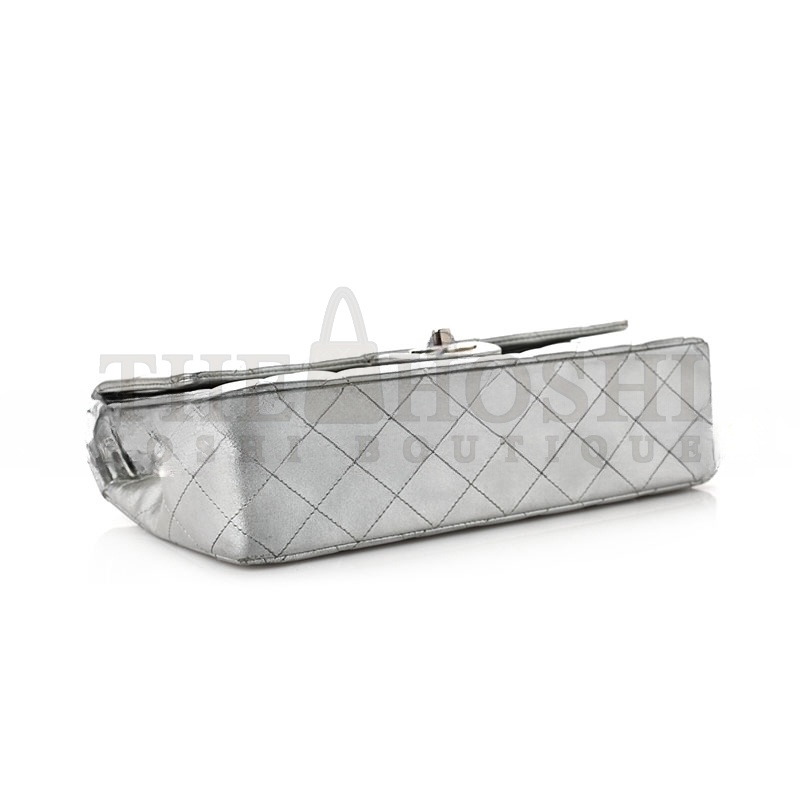 Ch**el METALLIC MEDIUM DOUBLE FLAP 1109300 (25*15*6cm) Master Quality