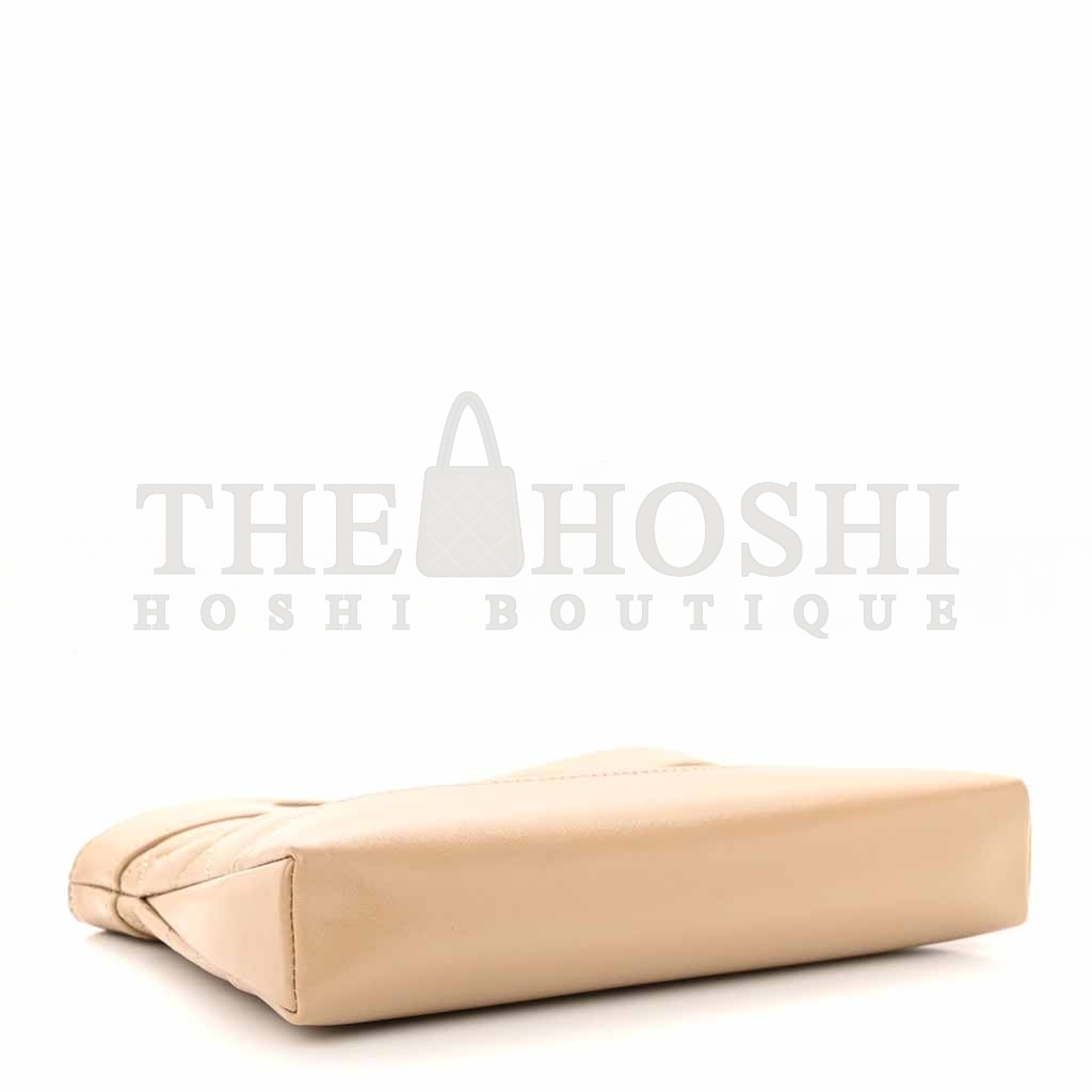 Ch**el SHINY CRUMPLED CALFSKIN QUILTED NANO 31 SHOPPING BAG BEIGE (20*17.5*3.5cm) Master Quality