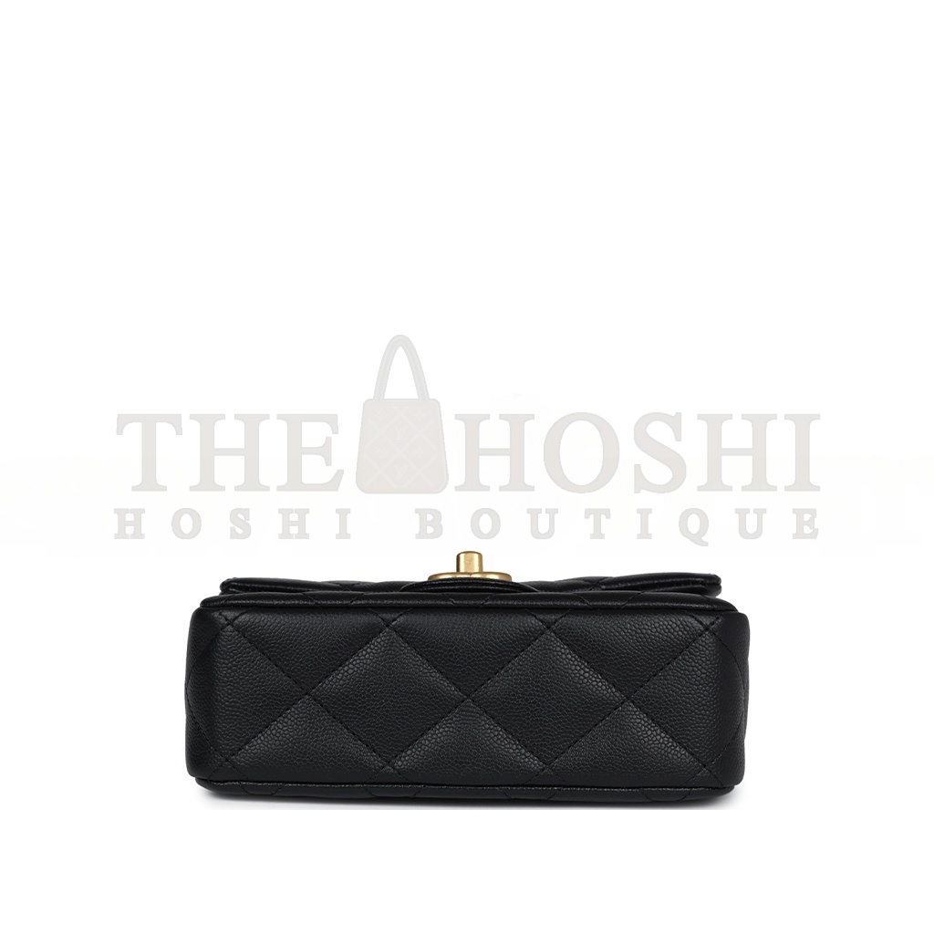 Ch**el CAVIAR QUILTED MINI SWEETHEART FLAP BLACK (20*14*8cm) Master Quality