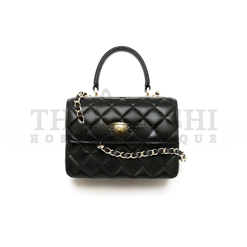 Ch**el MINI FLAP BAG WITH TOP HANDLE AS4654 (20*15*8cm) Master Quality