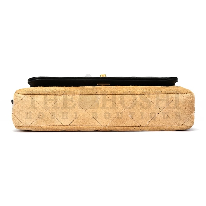 Ch**el BLACK SUEDE FLAP CROSSBODY BAG AP4677 (19.5*11.5*5cm) Master Quality