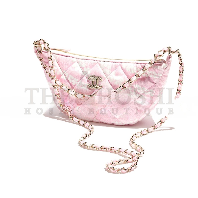 Ch**el LARGE HOBO BAG PRINTED DENIM AS5431 (29*15.5*7.5cm) Master Quality