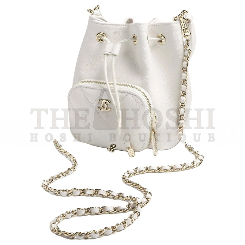 Ch**el 25B BUCKET BAG IN GRAINED EMBOSSED SHINY CALFSKIN AP4775 (12.5*10*7.5cm) Master Quality
