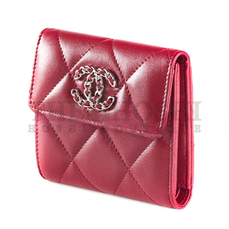 Ch**el 19 SMALL FLAP WALLET AP2809 B07327 NI686 (10*11.5*3cm) Master Quality
