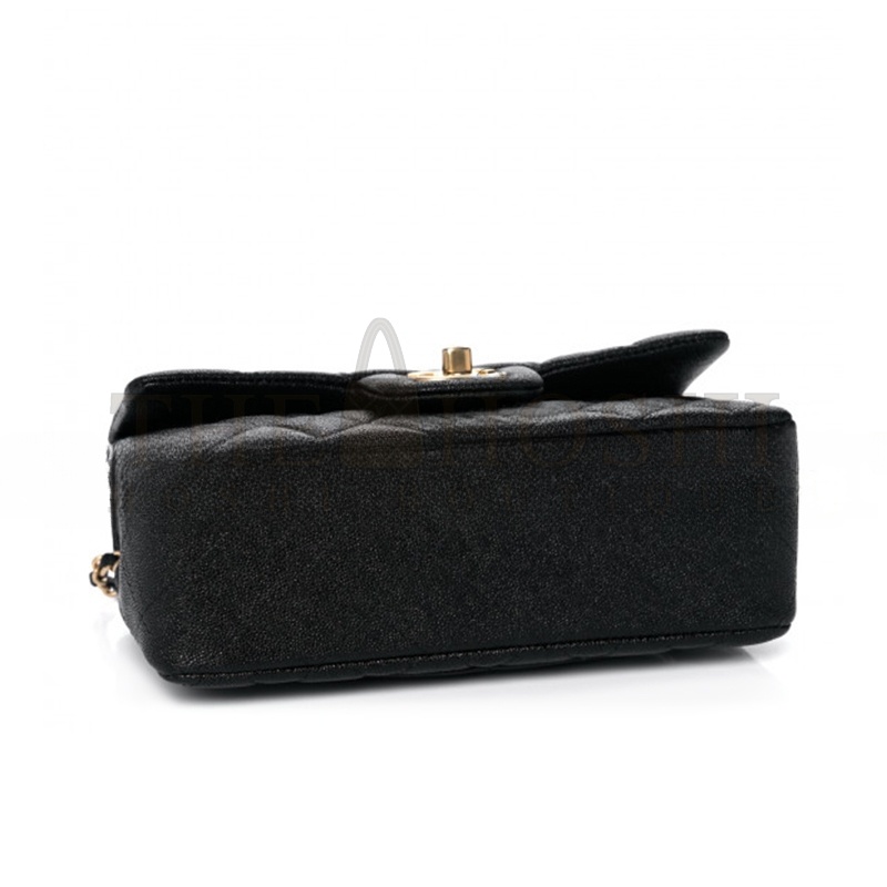 Ch**el CAVIAR QUILTED MINI TOP HANDLE FLAP 1104674 (20*12*7cm) Master Quality