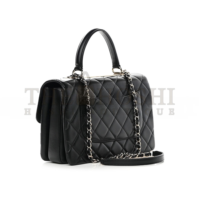 Ch**el MEDIUM TRENDY CC FLAP DUAL HANDLE 1631027 (29*19*9cm) Master Quality