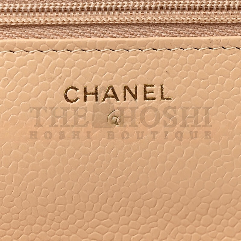 Ch**el CAVIAR QUILTED WALLET ON CHAIN WOC 1647121 (20*12*3cm) Master Quality