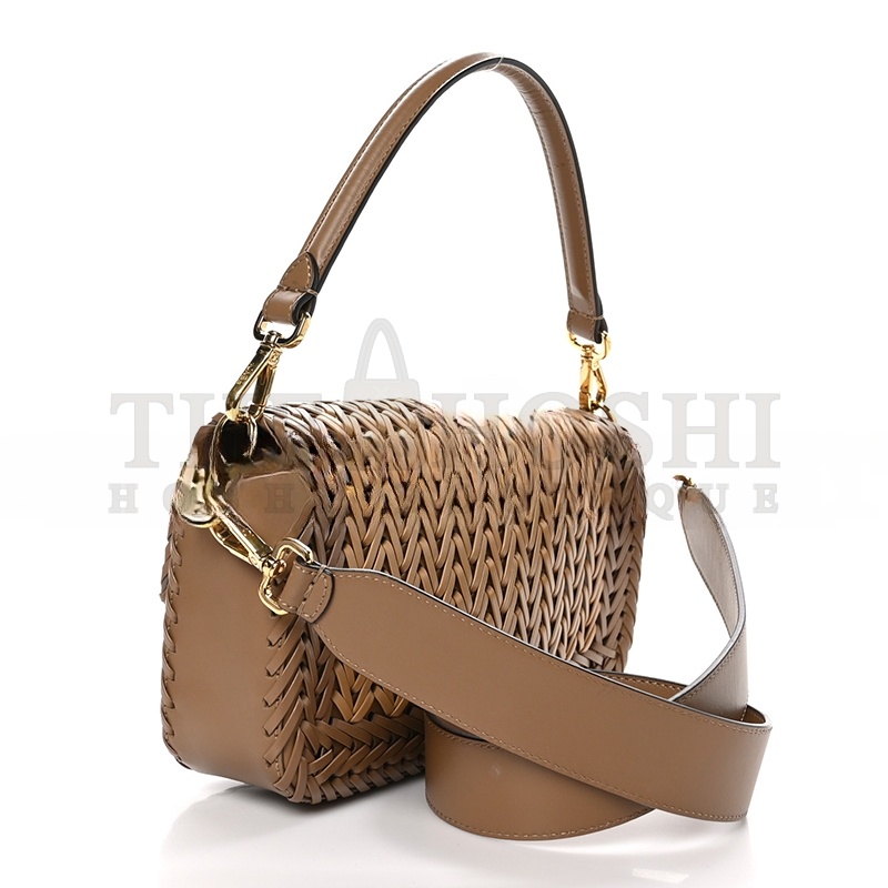 F**di NAPPA FF WOVEN BAGUETTE BROWN (27*15*6.5cm) Master Quality