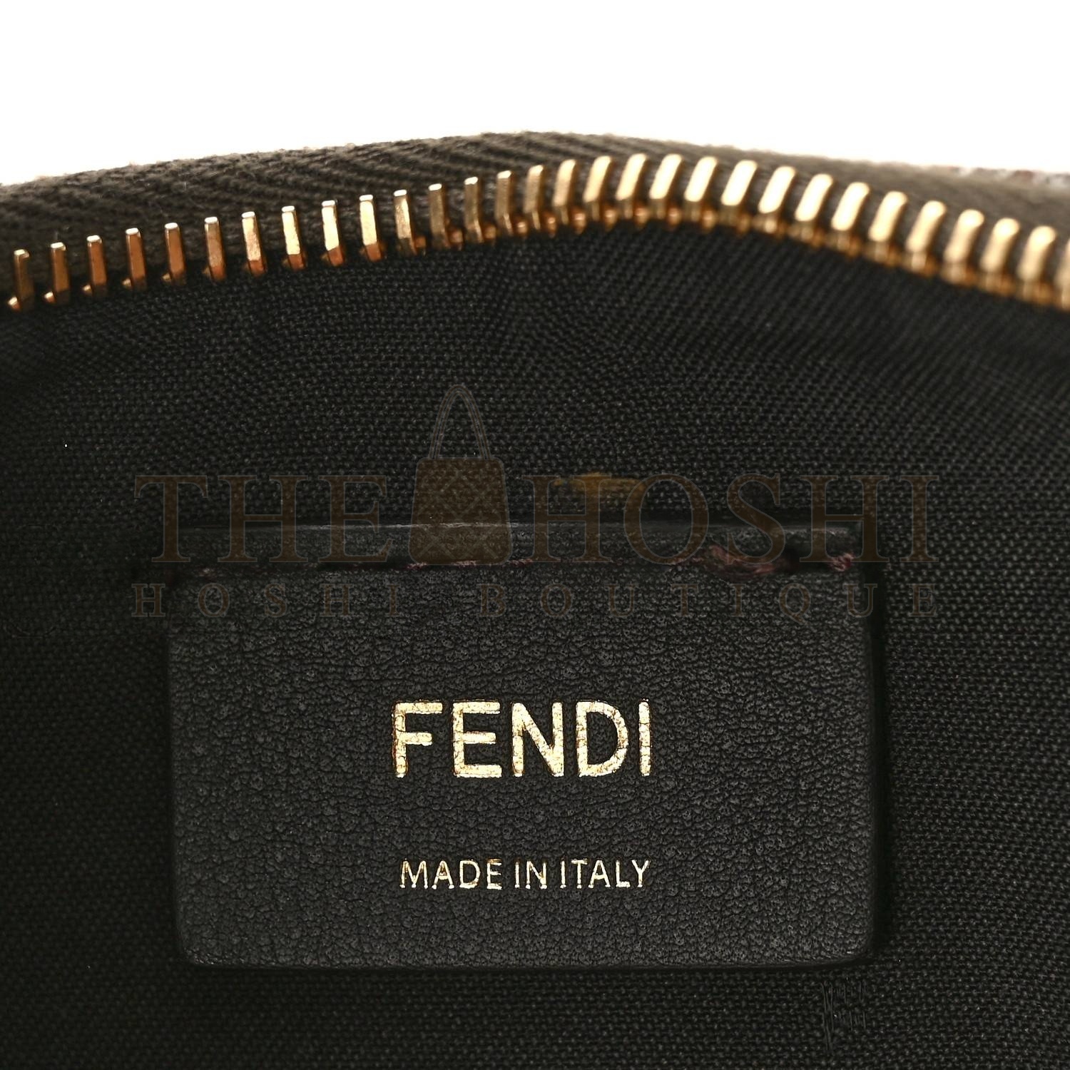 F**di WOOL VITELLO GRACE SMALL HOUNDSTOOTH SMALL F**diGRAPHY HOBO BAG BEIGE MORO (28*21*8cm) Master Quality