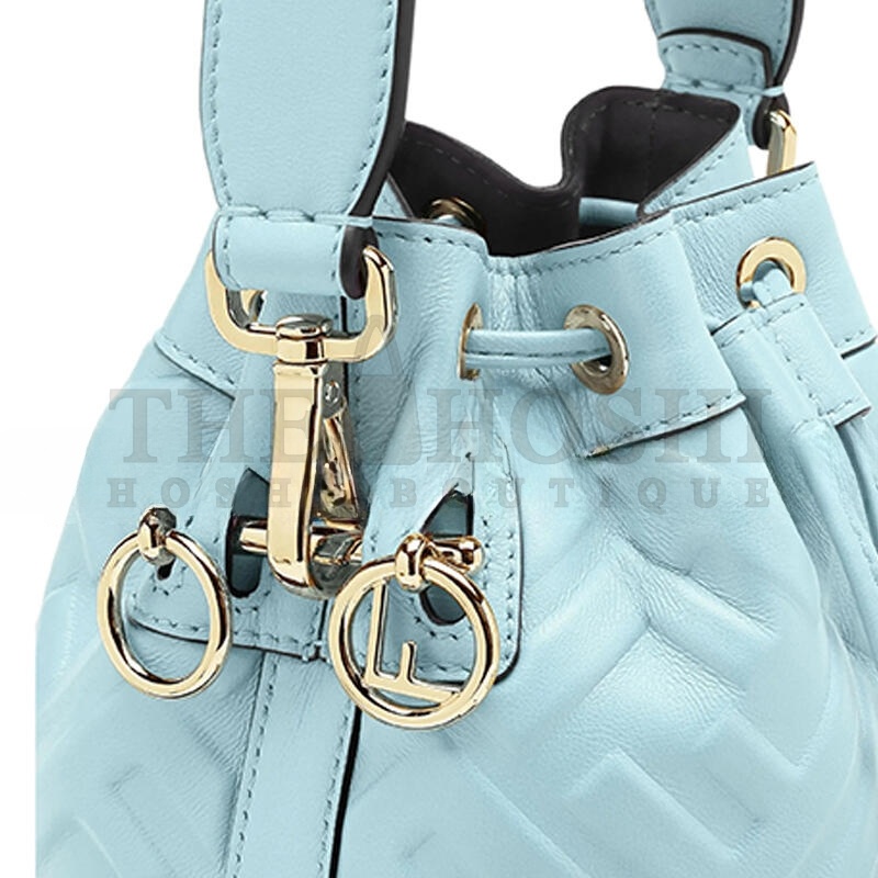F**di MON TRESOR LEATHER LIGHT BLUE 8BS093ANWTF1PQ9 (18*14*12cm) Master Quality
