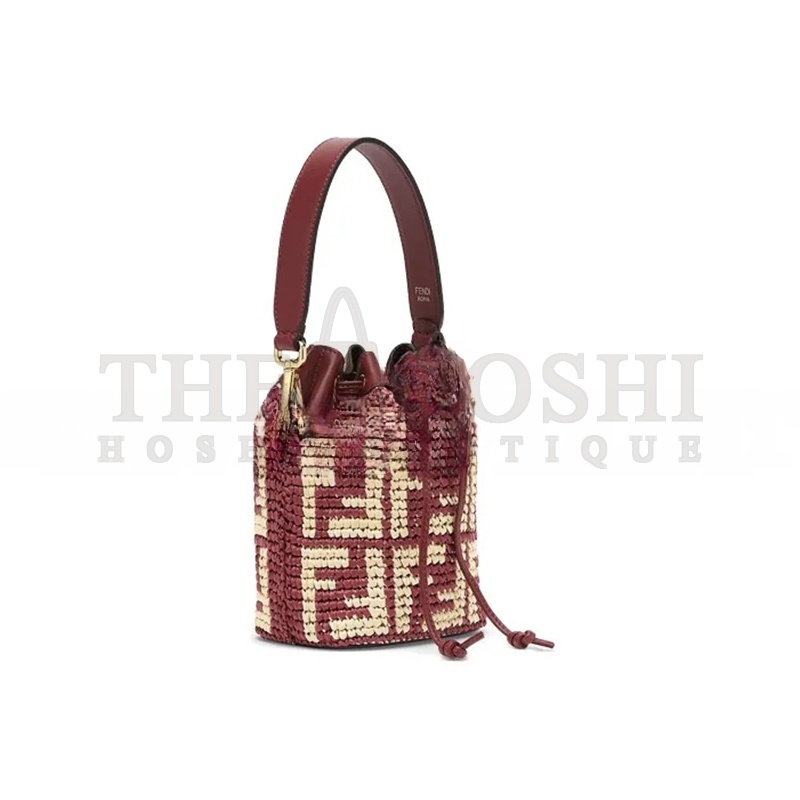 F**di MINI MON TRESOR LOGO BUCKET BAG ANEMONE 8BS010AD6JF1C14 (18*12*10cm) Master Quality