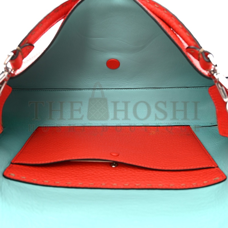 F**di CUOIO ROMANO SELLERIA LARGE BAGUETTE PAPAVERO (32*18*6cm) Master Quality