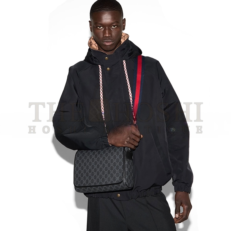 Gvc*1 GG BLACK MEDIUM CROSSBODY BAG 792124 (27*20*9cm) Master Quality