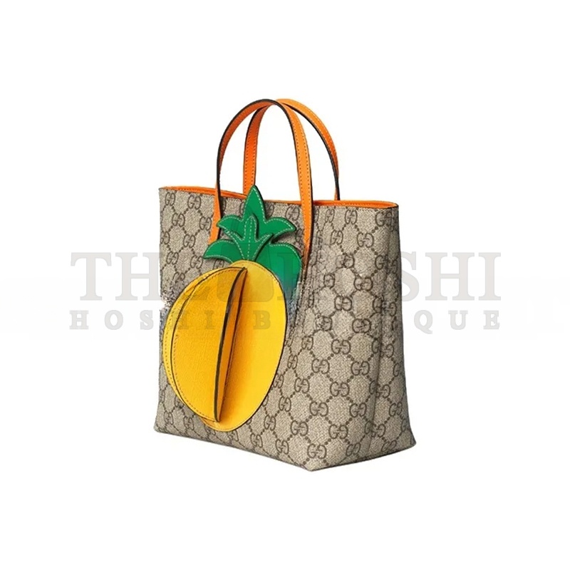 Gvc*1 GG Svp*me MONOGRAM KIDS PINEAPPLE TOTE 580840 (21*20*10cm) Master Quality