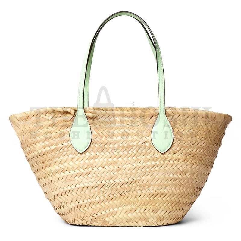 Gvc*1 SMALL STRAW TOTE WITH Gvc*1 LOGO 779524 (26*22.5*18cm) Master Quality