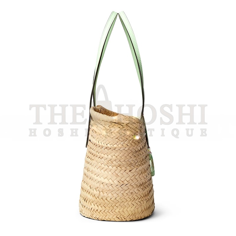 Gvc*1 SMALL STRAW TOTE WITH Gvc*1 LOGO 779524 (26*22.5*18cm) Master Quality