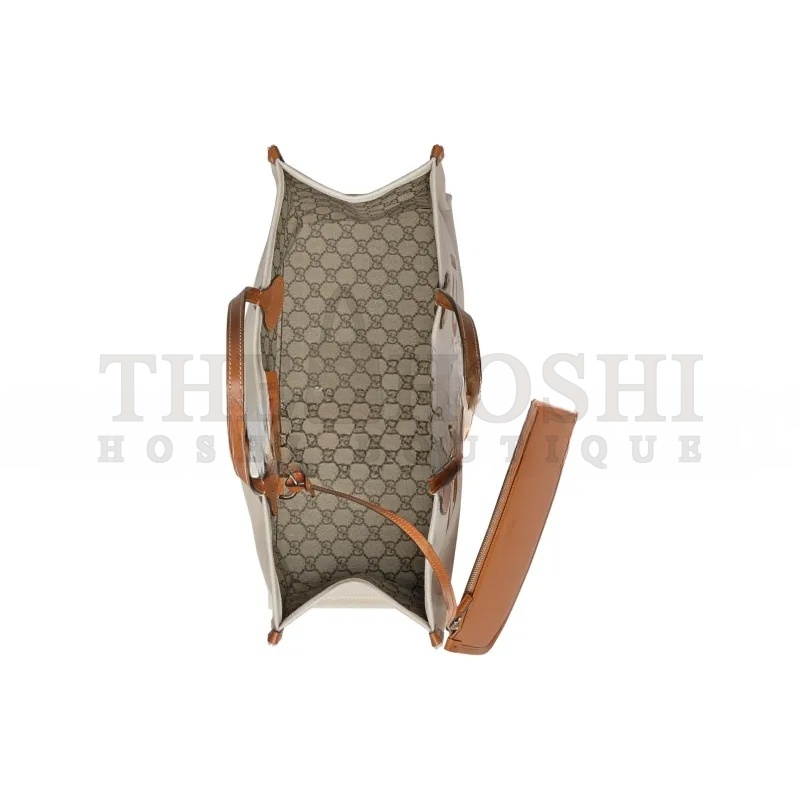 Gvc*1 PRINT TOTE BAG NEW BEIGE CANVAS 772176 (41*29*18cm) Master Quality