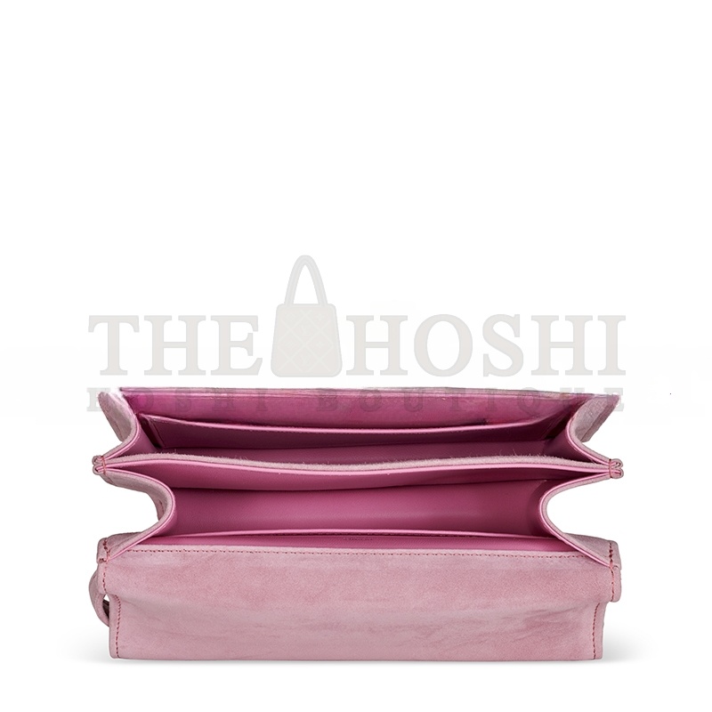 H**me5 A ROSE INDIENNE VEAU DOBLIS SUEDE MINI CONSTANCE WITH PALLADIUM HARDWARE 436576 (18*14.5*6cm) Master Quality