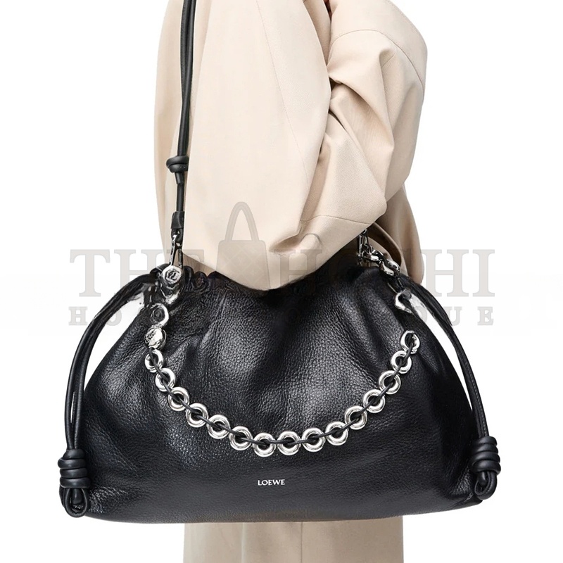 L0ew* LARGE FLAMENCO PURSE IN DEERSKIN 012401-241 (41*26*9cm) Master Quality