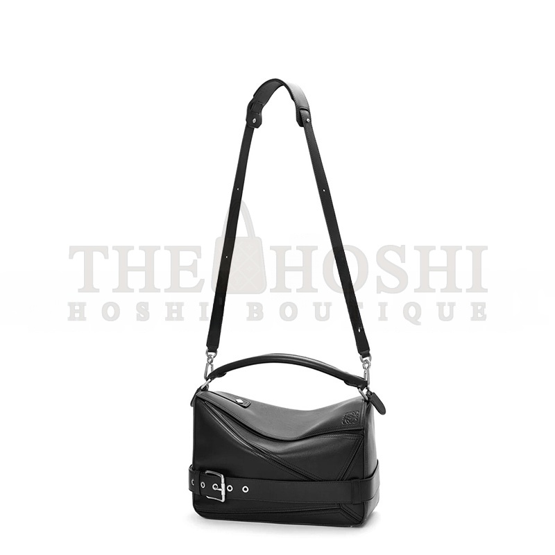 L0ew* LARGE PUZZLE BIKER BAG IN SHINY CALFSKIN B510BP1X01 (33*21.5*14.7cm) Master Quality