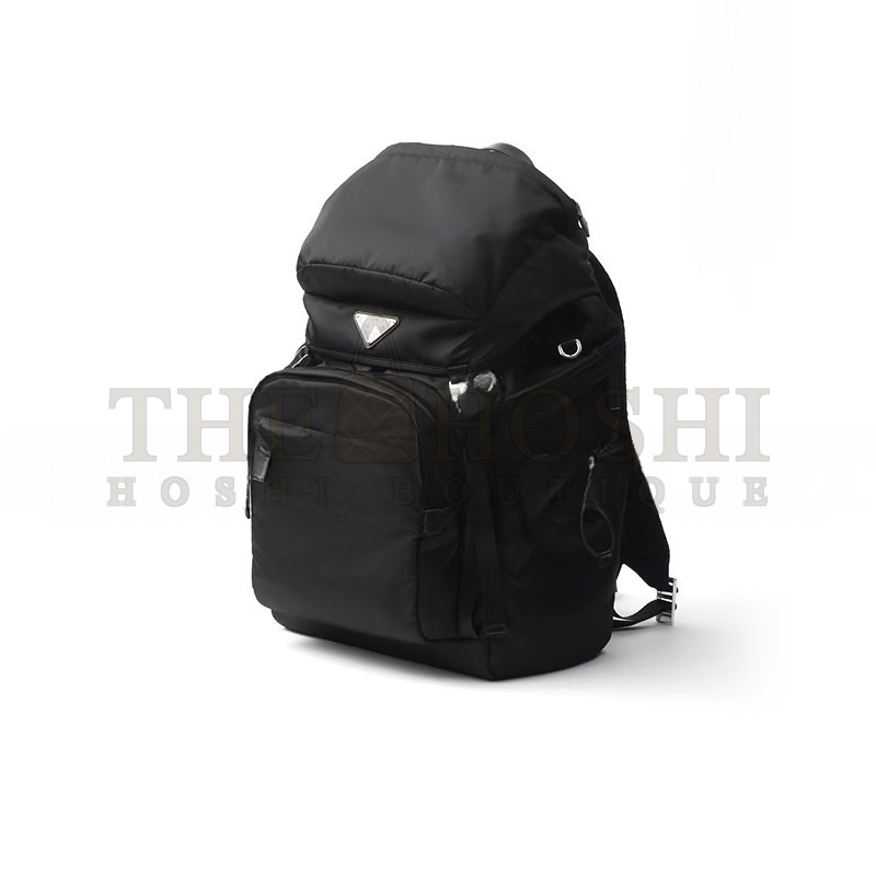 Pra*a RE-NYLON AND SAFFIANO LEATHER BACKPACK 2VZ090 (57*32*19cm) Master Quality
