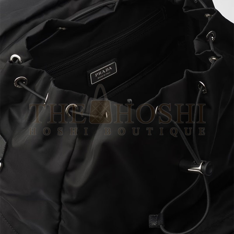 Pra*a RE-NYLON AND SAFFIANO LEATHER BACKPACK 2VZ090 (57*32*19cm) Master Quality