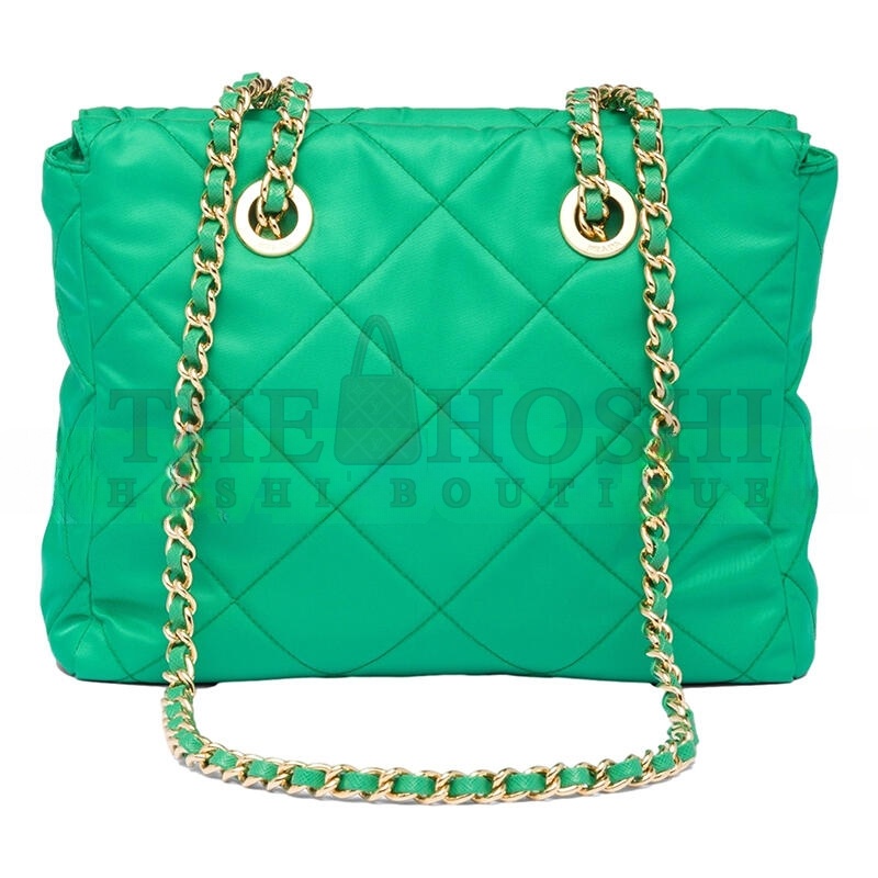 Pra*a RE-EDITION MAIZE YELLOW 1995 CHAÎNE RE-NYLON TOTE BAG 1BG468 (25*23*8cm) Master Quality