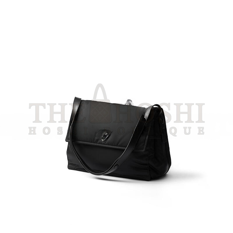 Pra*a LARGE STUFFED RE-NYLON SHOULDER BAG 1BD256 (36*28*14cm) Master Quality