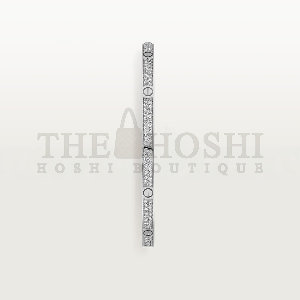 Ca*t1er  LOVE BRACELET, SMALL MODEL, PAVED N6710817 Master Quality