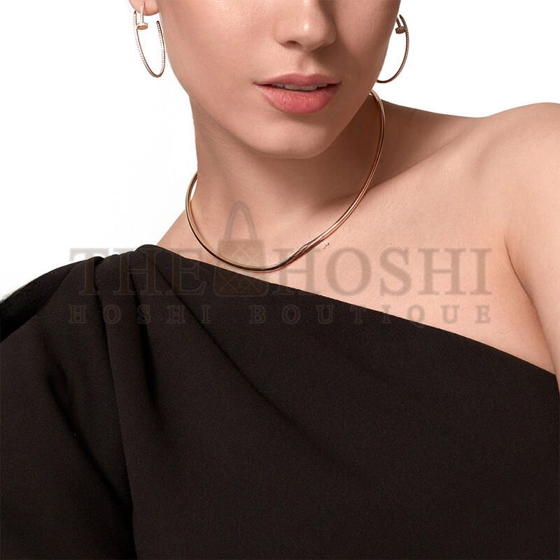 Ca*t1er COLLIER TORQUE JUSTE UN CLOU, MODELLO PICCOLO, DIAMANTI REF.N7424419 Master Quality