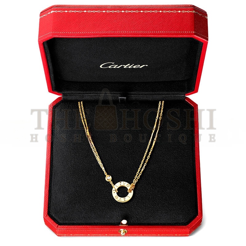 Ca*t1er LOVE NECKLACE, 2 D1am0ndS B7219500 Master Quality