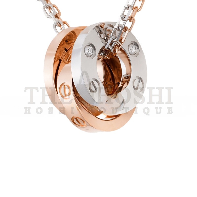 Ca*t1er LOVE NECKLACE, 6 D1am0ndS B7219700 Master Quality