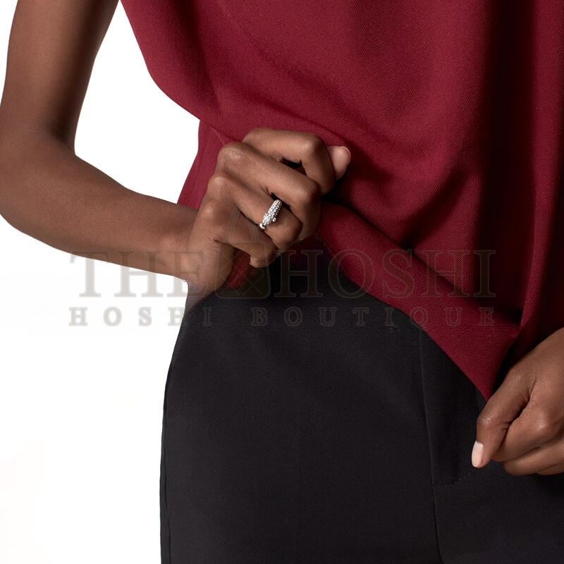 Ca*t1er PANTHÈRE DE Ca*t1er RING, SMALL MODEL, SEMI-PAVED N4765900 Master Quality