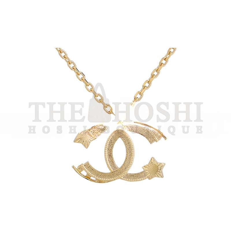 Ch**el DOUBLE C STAR NECKLACE ABC473 Master Quality