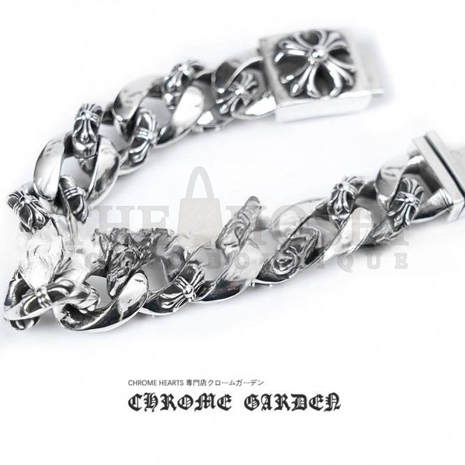 Ch*0me He**ts FANCY CHAIN BOX BRACELET Master Quality