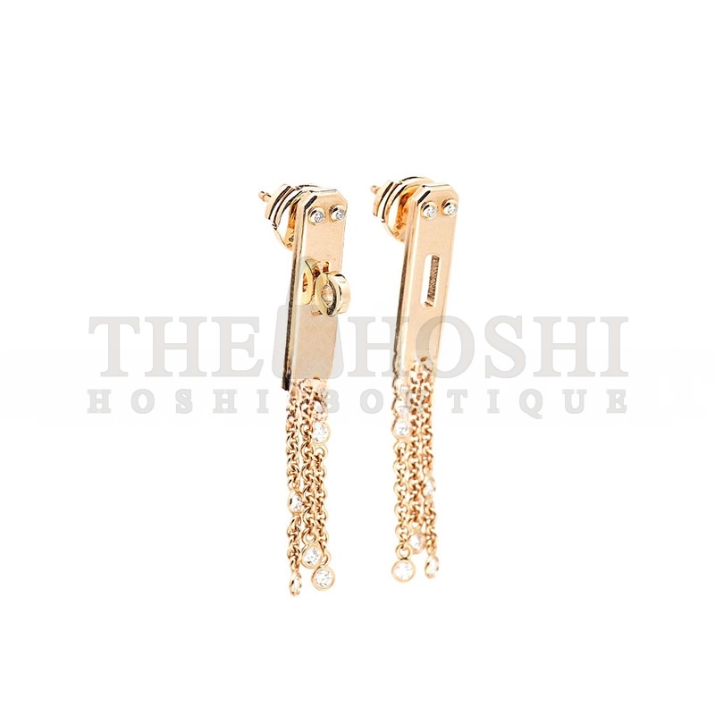 H**me5 KELLY GAVROCHE D1am0ndS 18K ROSE GOLD EARRINGS Master Quality